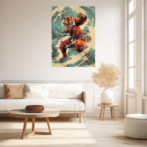 Tableau Animaux Tigre Ninja
