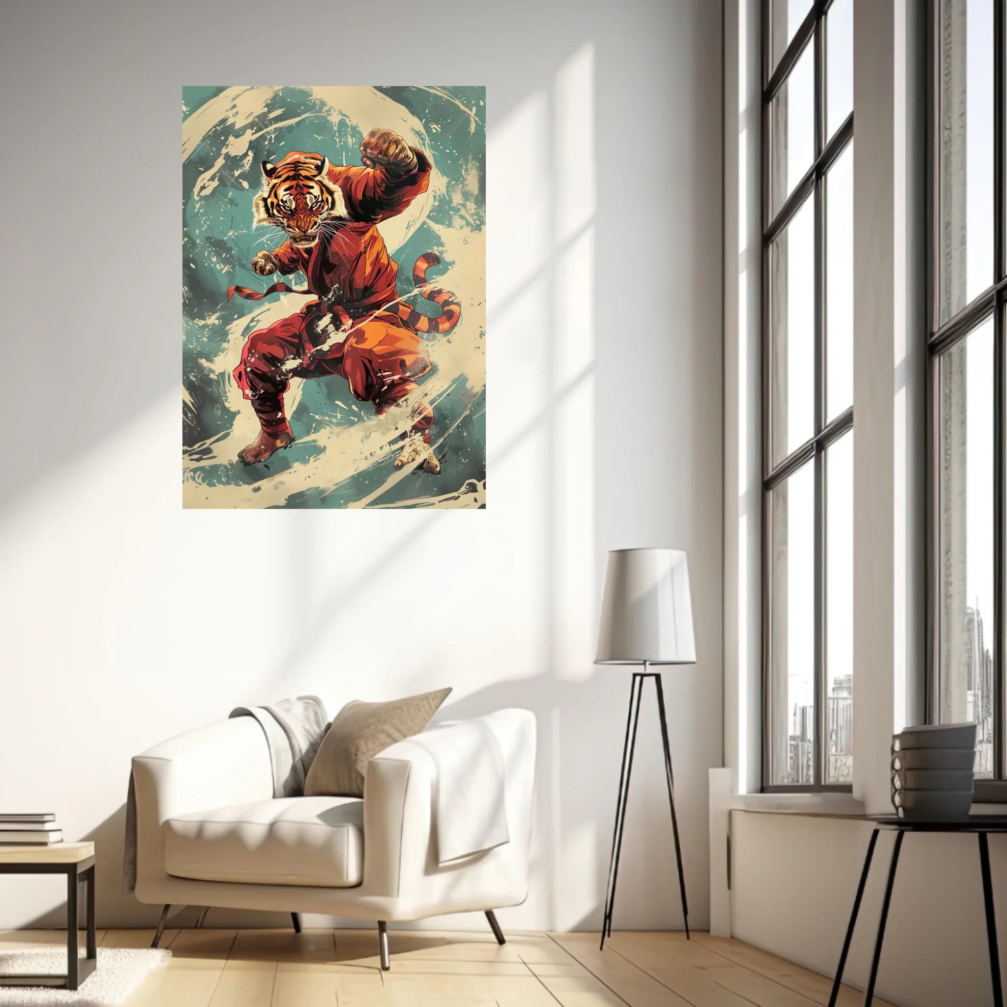 Tableau Animaux Tigre Ninja