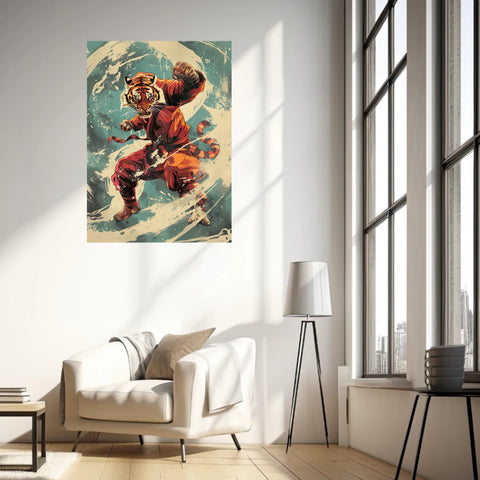 Tableau Animaux Tigre Ninja