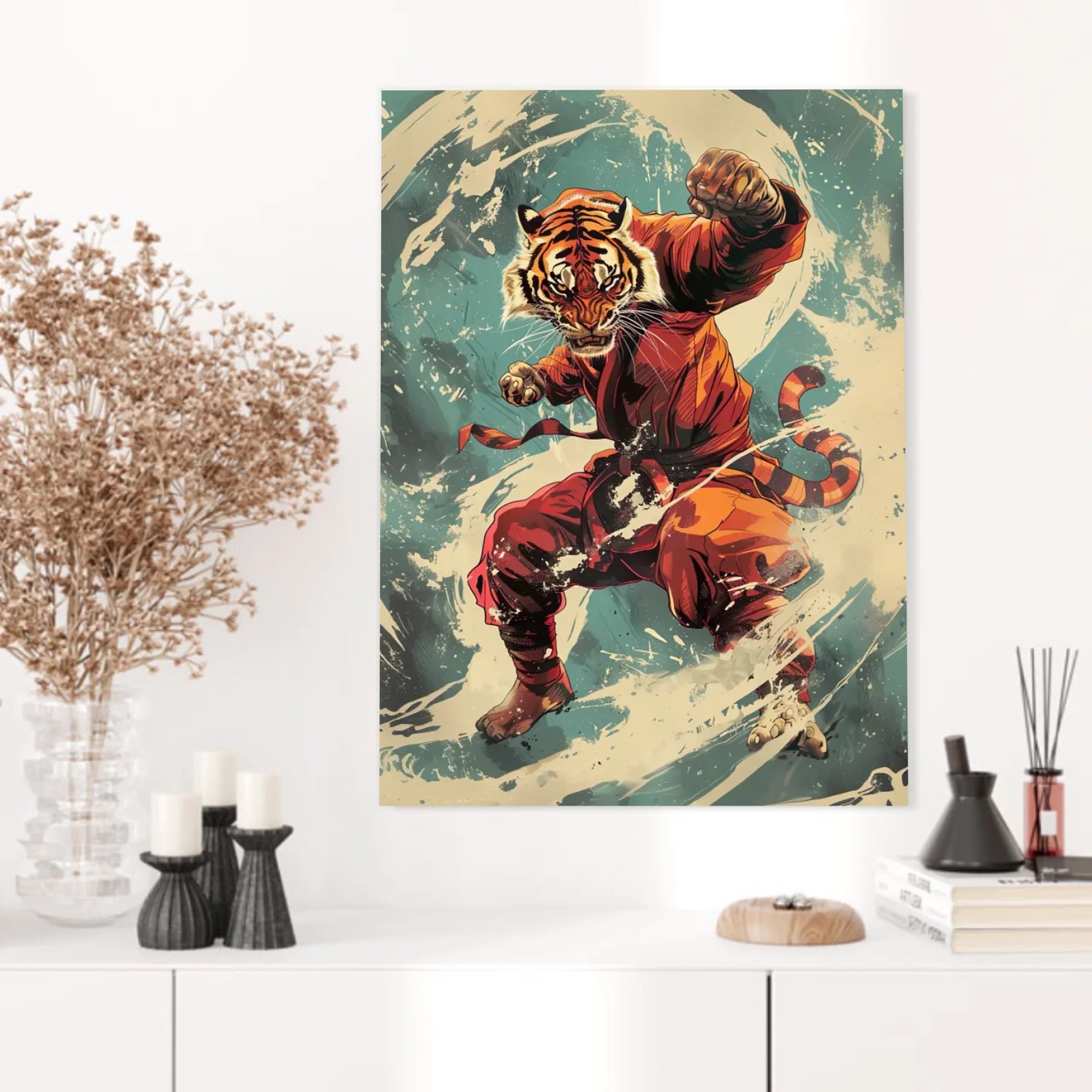 Tableau Animaux Tigre Ninja