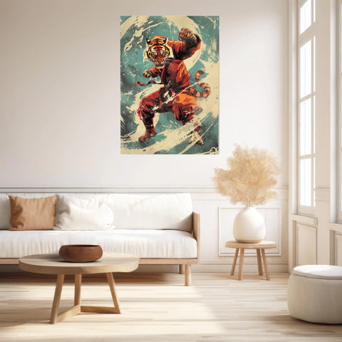 Tableau Animaux Tigre Ninja