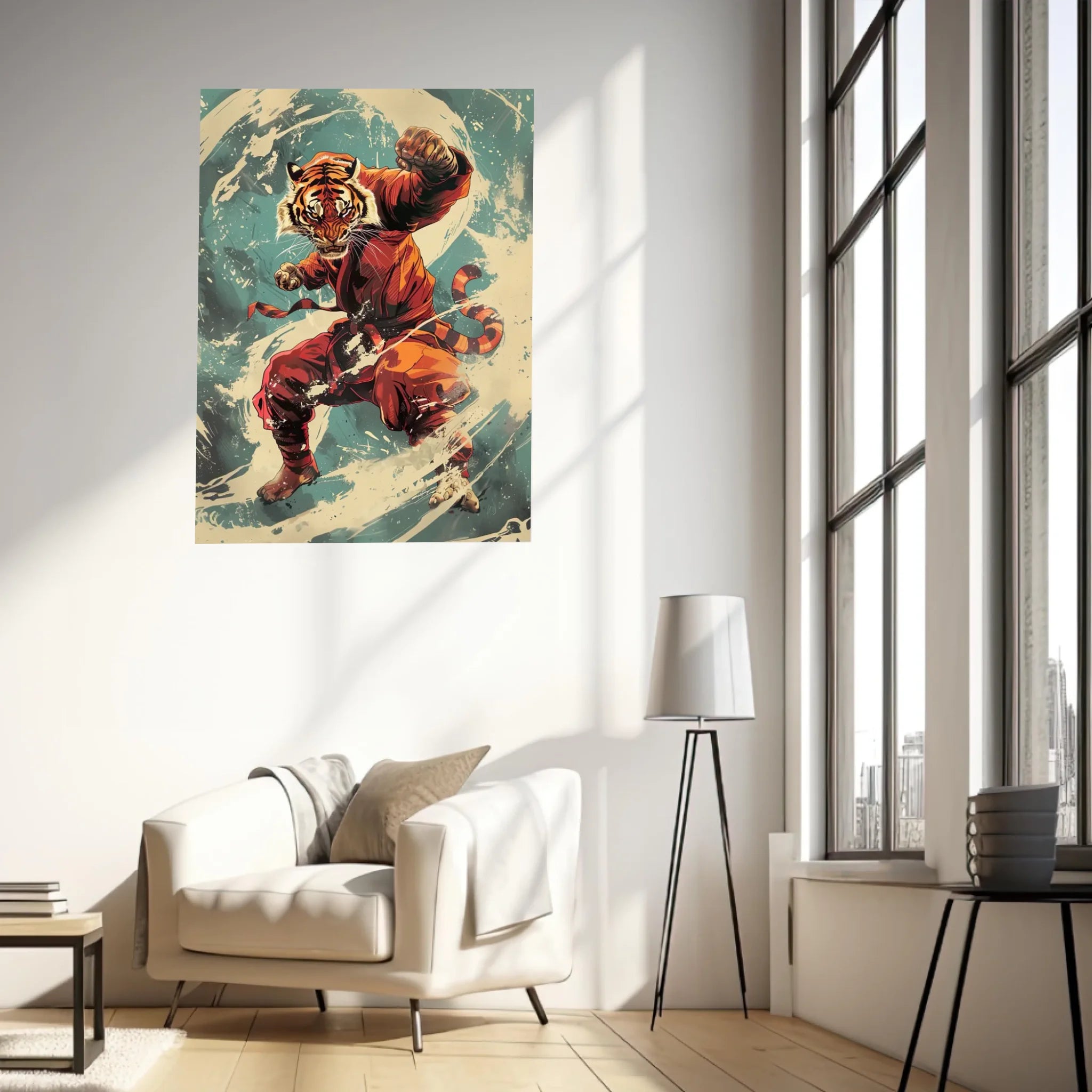 Tableau Animaux Tigre Ninja