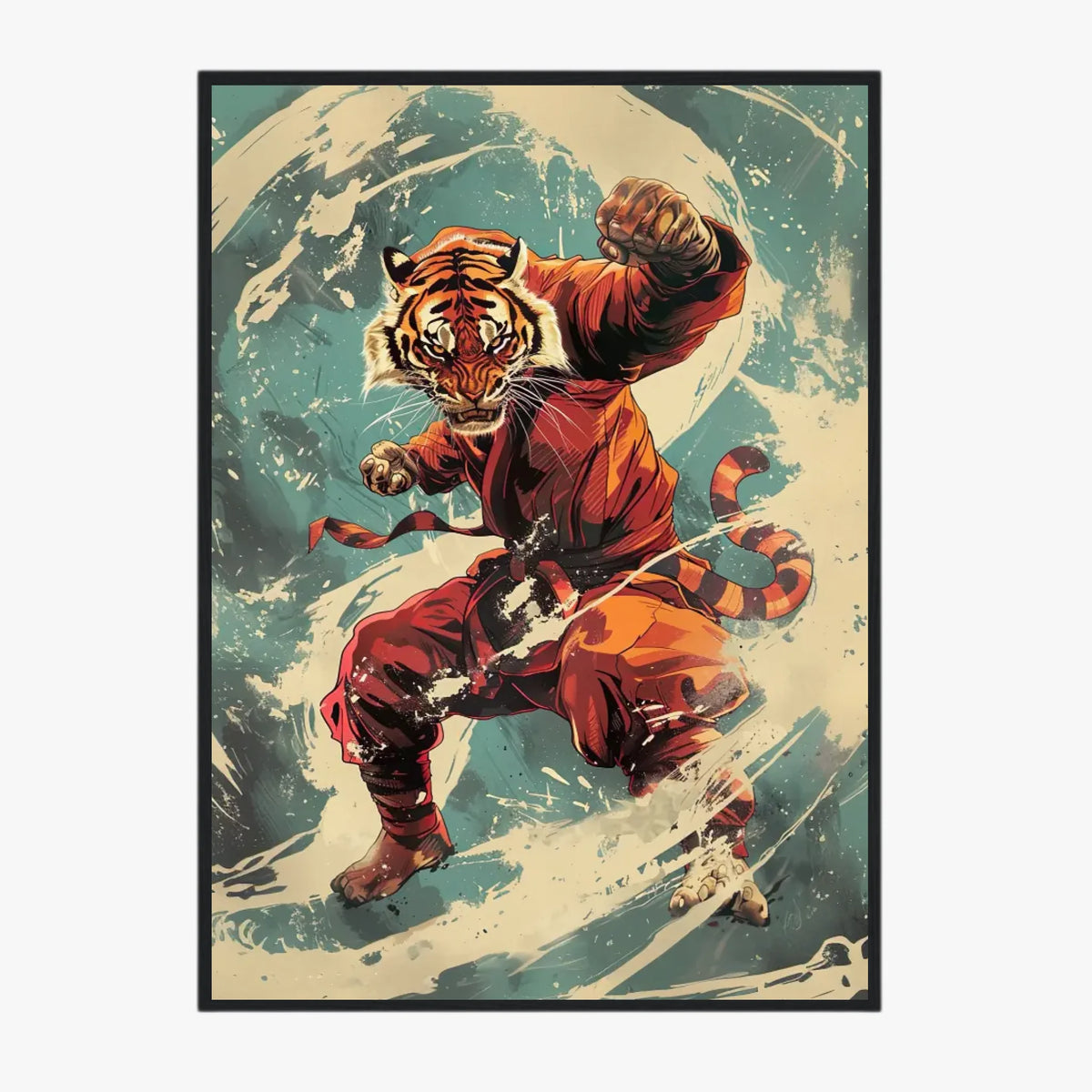 Tableau Animaux Tigre Ninja