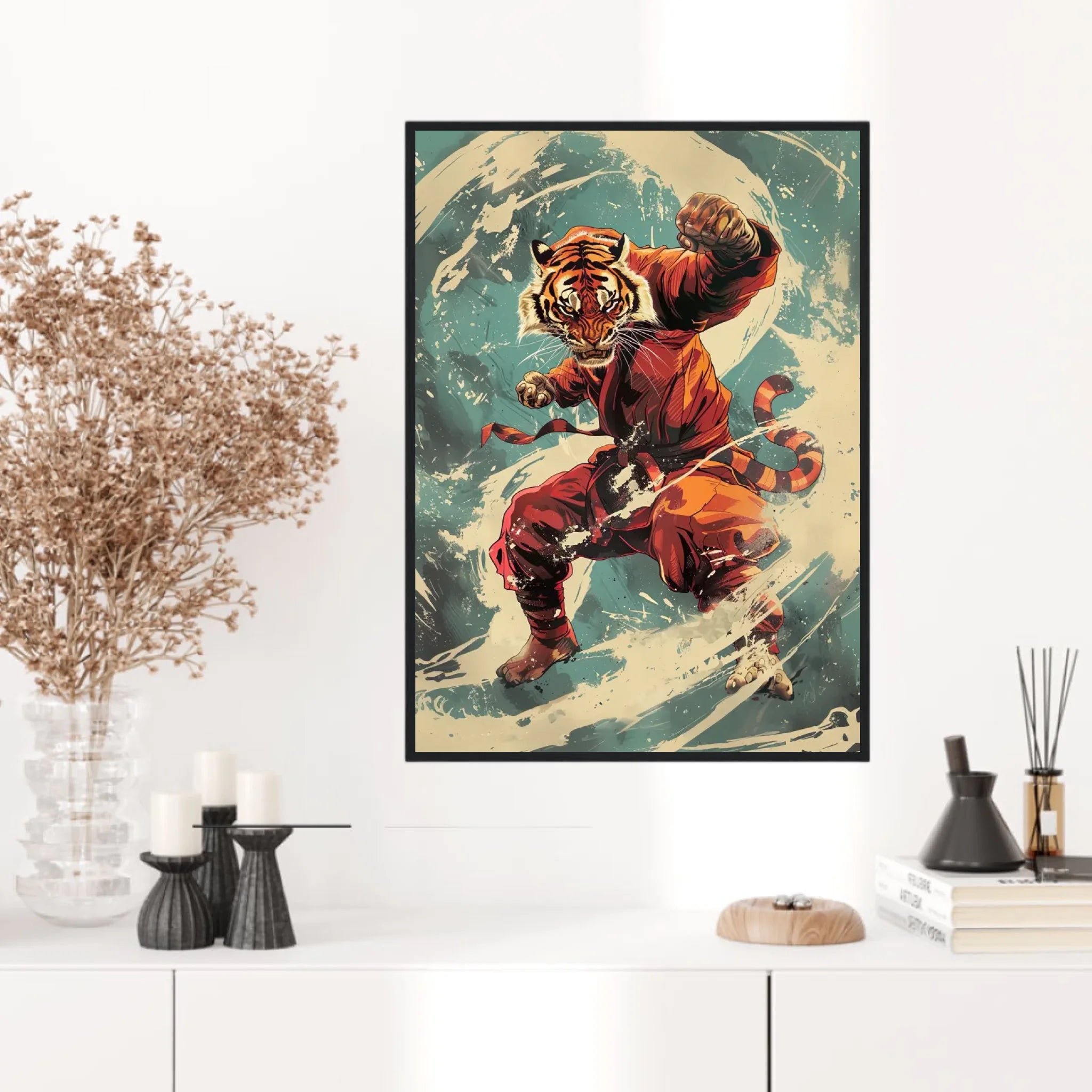 Tableau Animaux Tigre Ninja