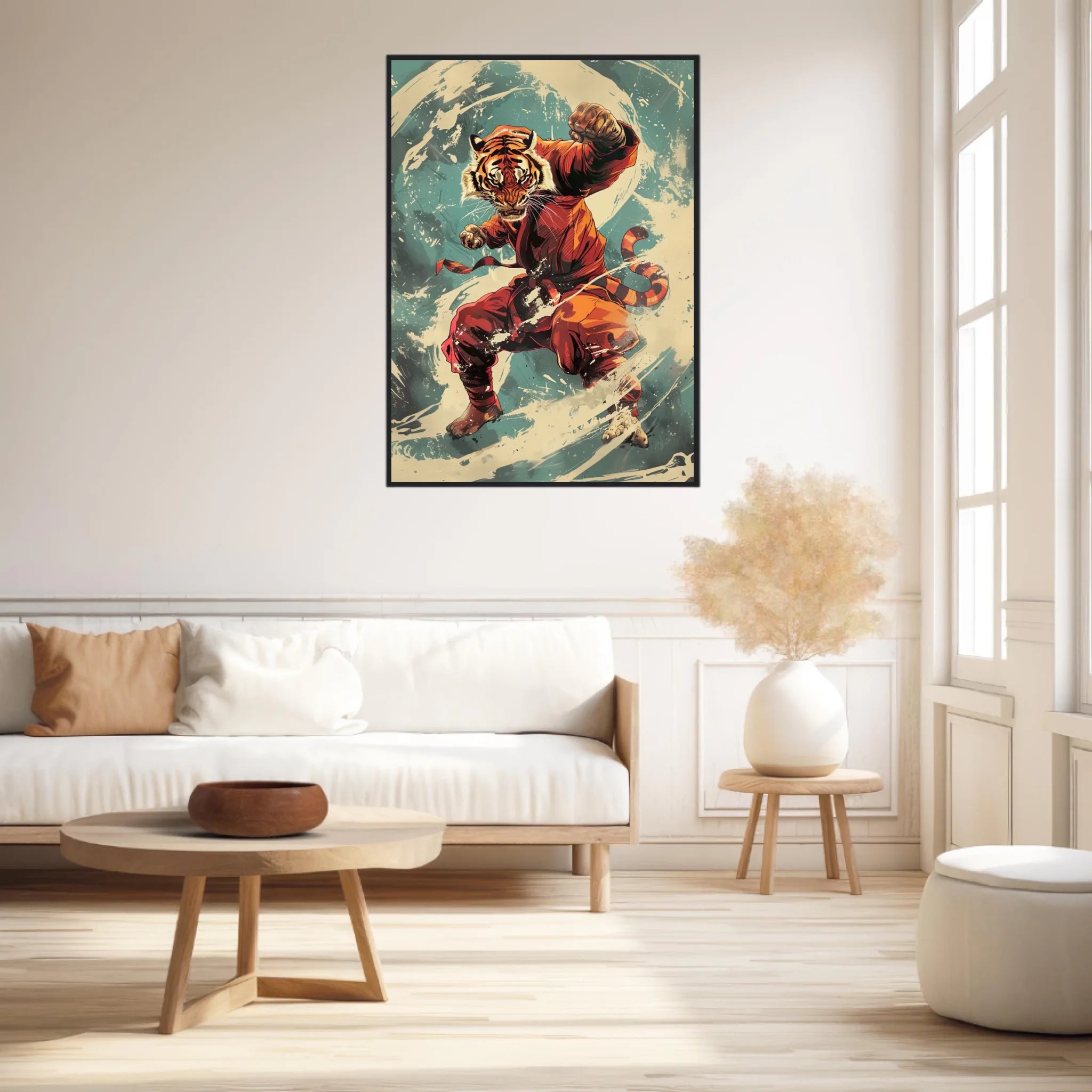 Tableau Animaux Tigre Ninja