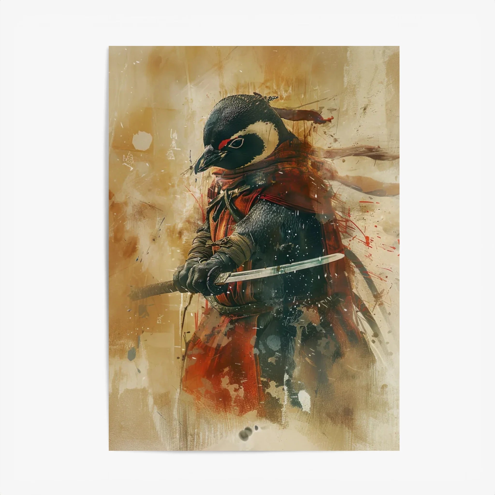 Tableau Animaux Pingouin Ninja