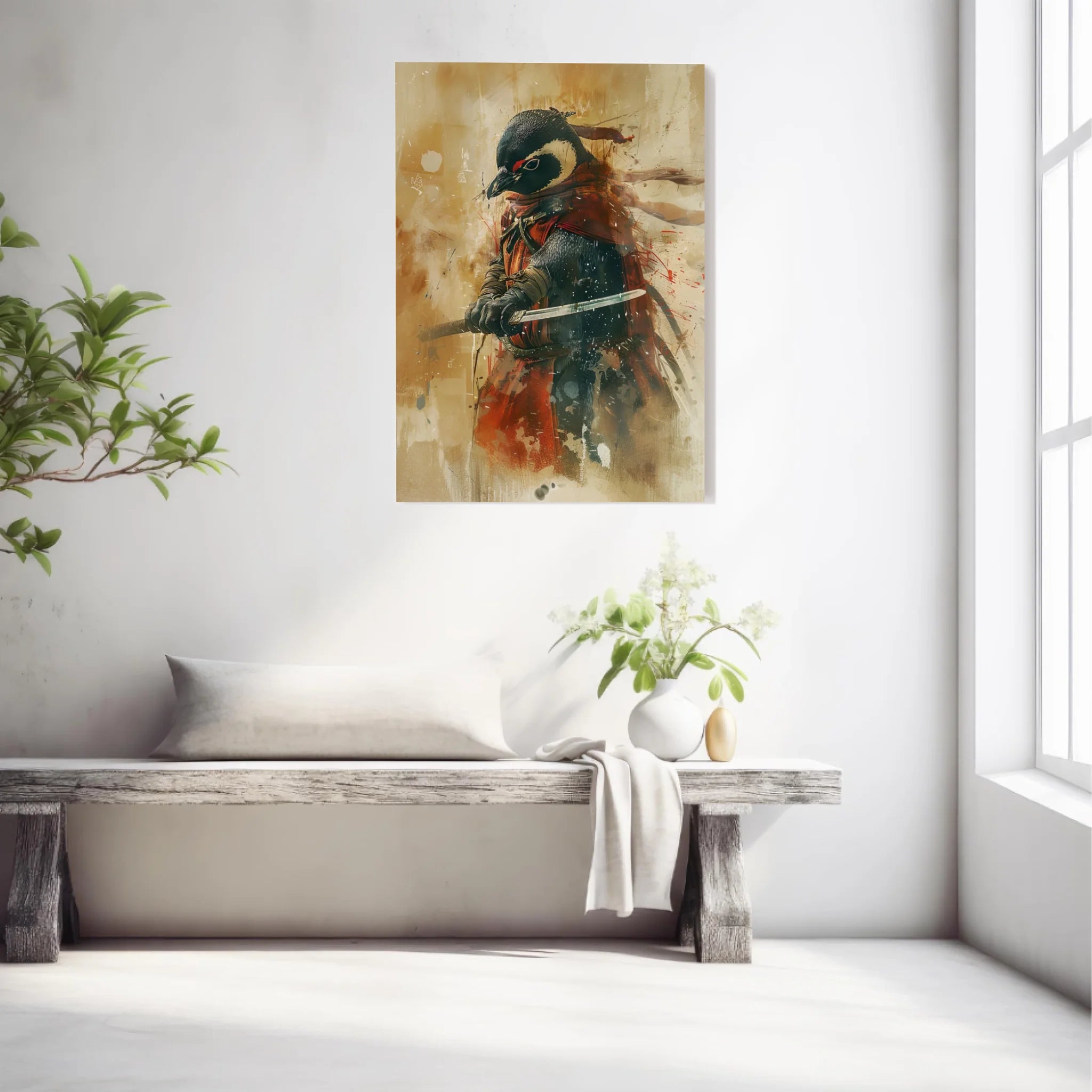 Tableau Animaux Pingouin Ninja