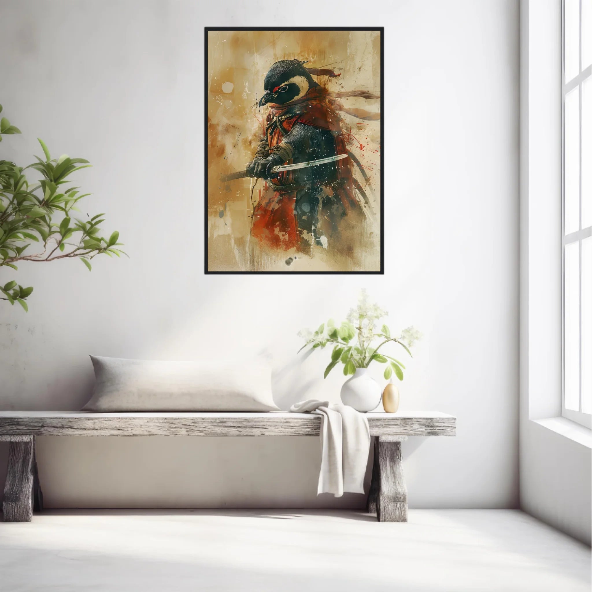 Tableau Animaux Pingouin Ninja
