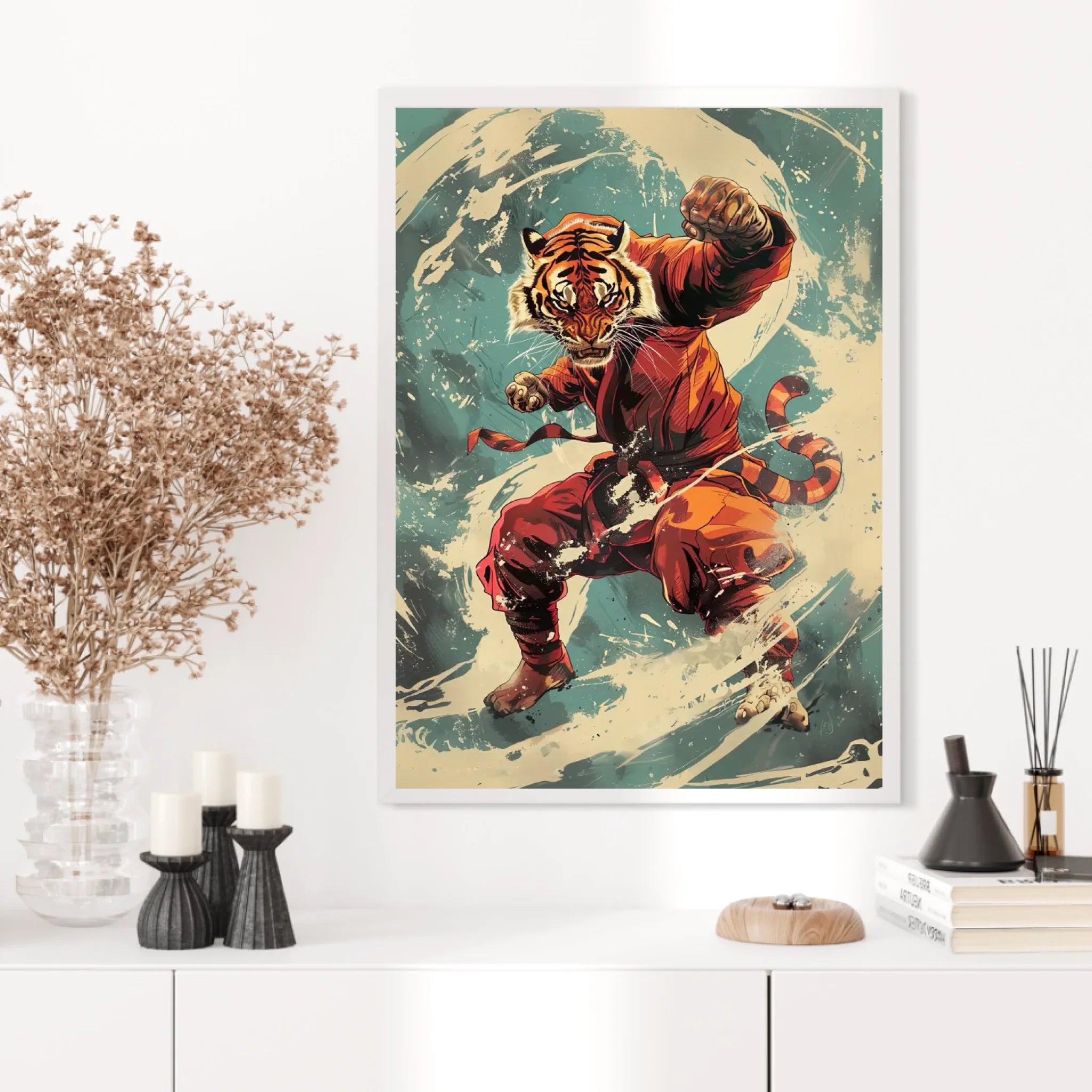Tableau Animaux Tigre Ninja