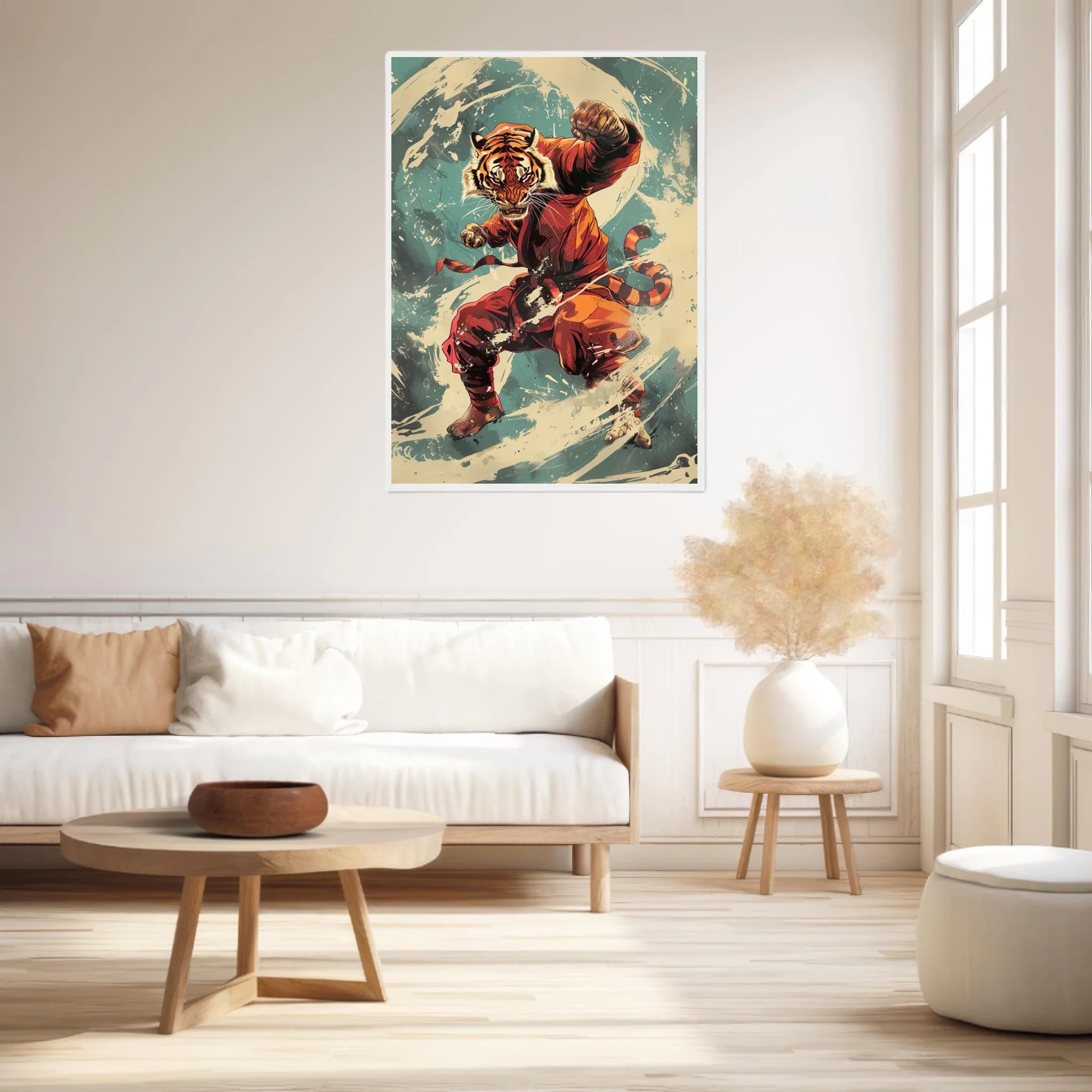Tableau Animaux Tigre Ninja