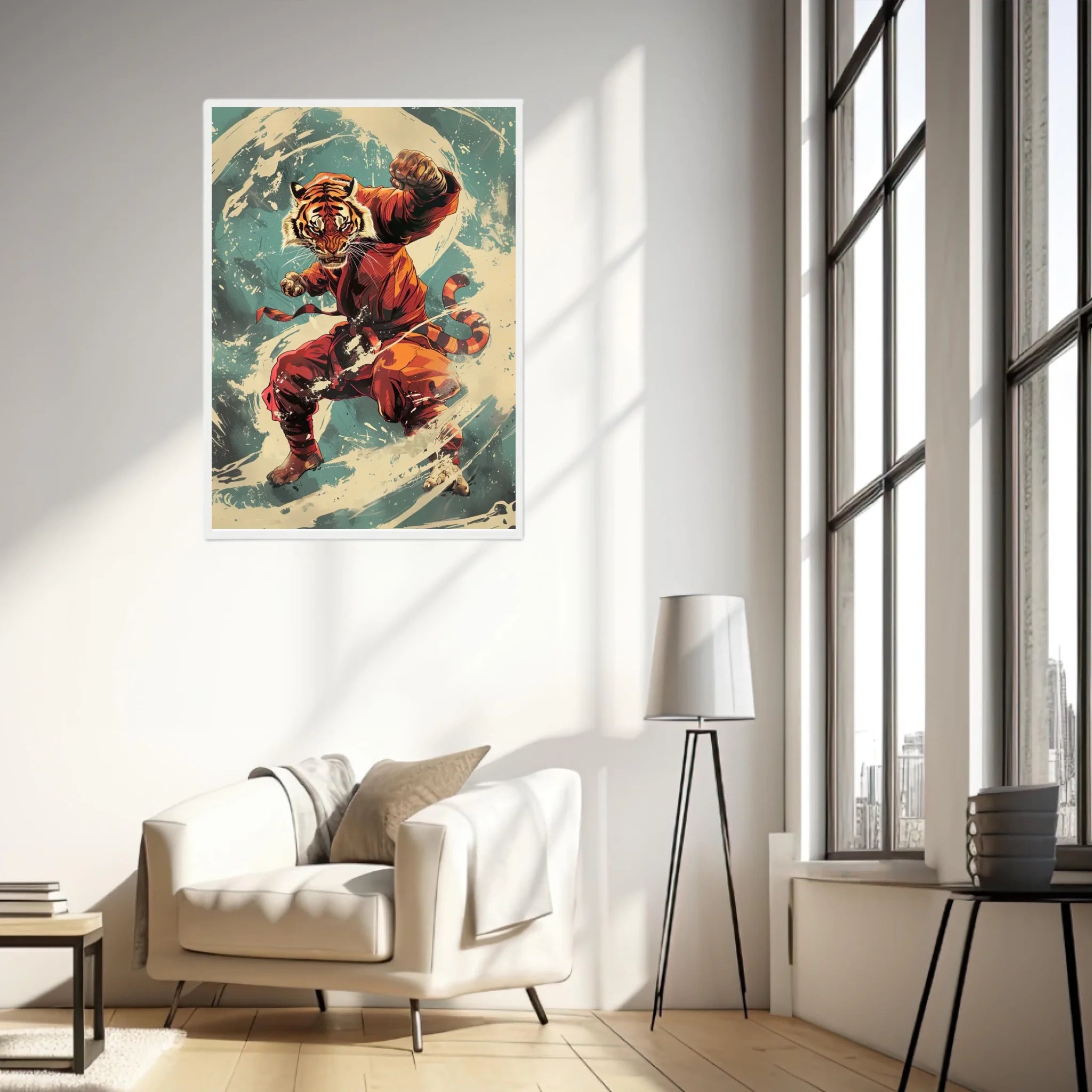 Tableau Animaux Tigre Ninja