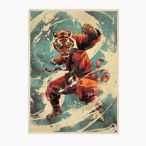 Tableau Animaux Tigre Ninja