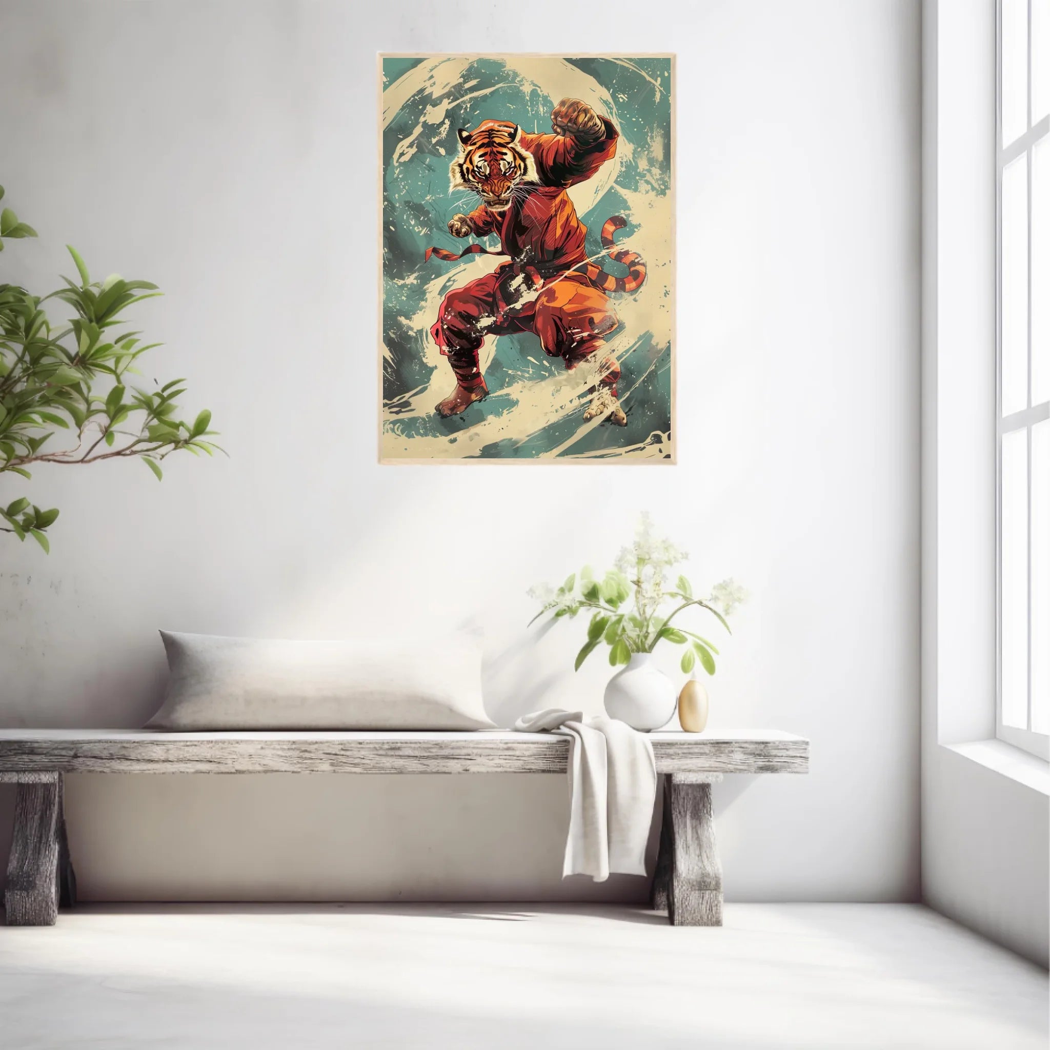 Tableau Animaux Tigre Ninja