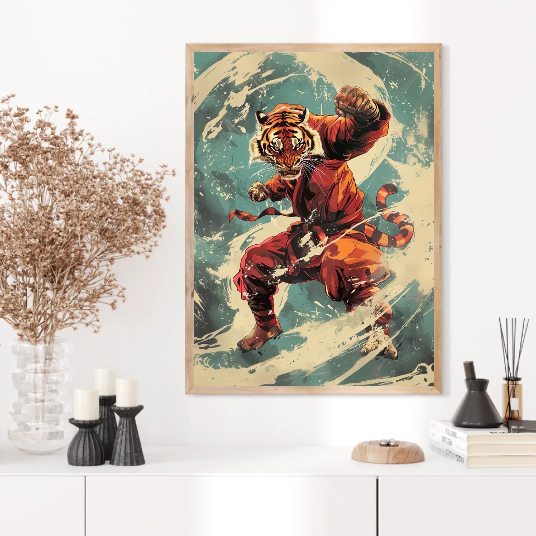 Tableau Animaux Tigre Ninja
