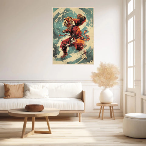 Tableau Animaux Tigre Ninja