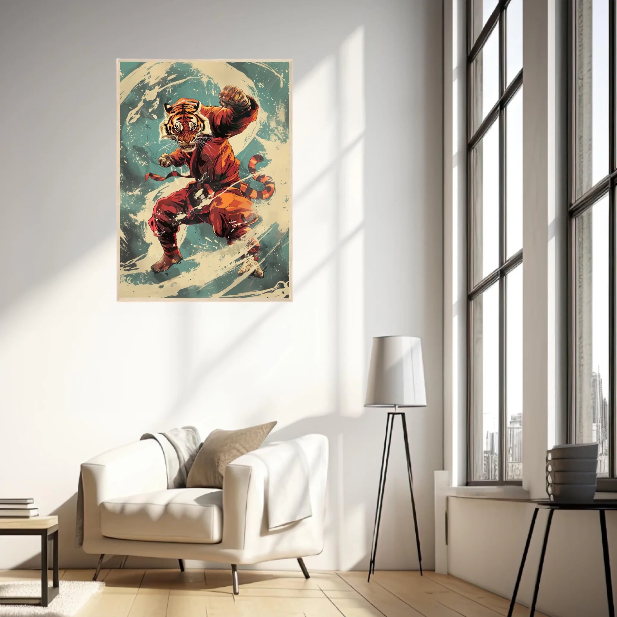 Tableau Animaux Tigre Ninja