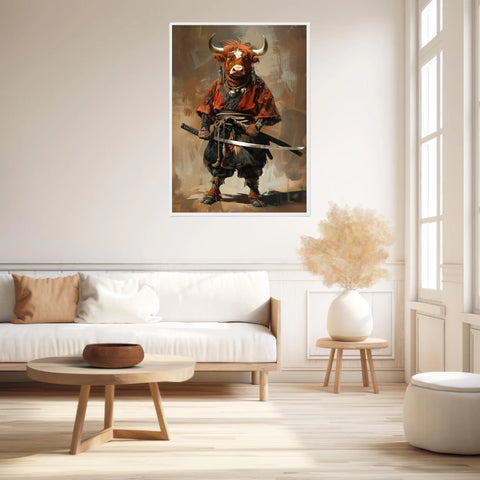 Tableau Animaux Taureau Ninja