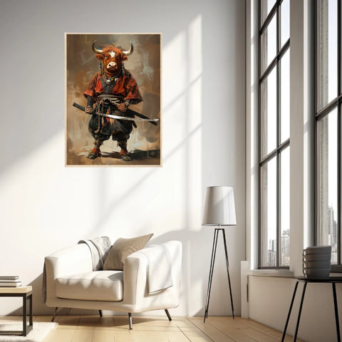 Tableau Animaux Taureau Ninja