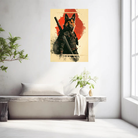 Tableau Animaux Chien Ninja