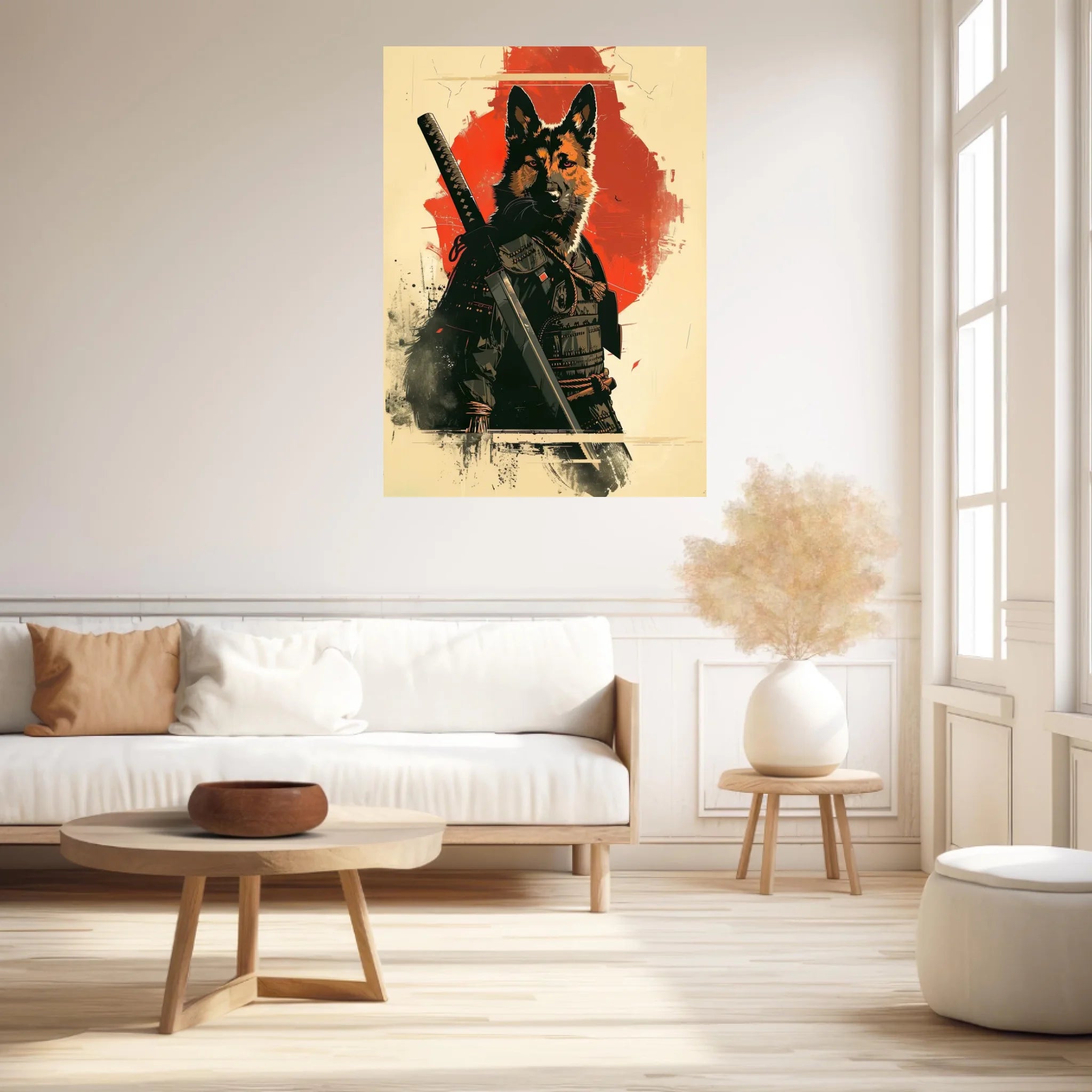 Tableau Animaux Chien Ninja