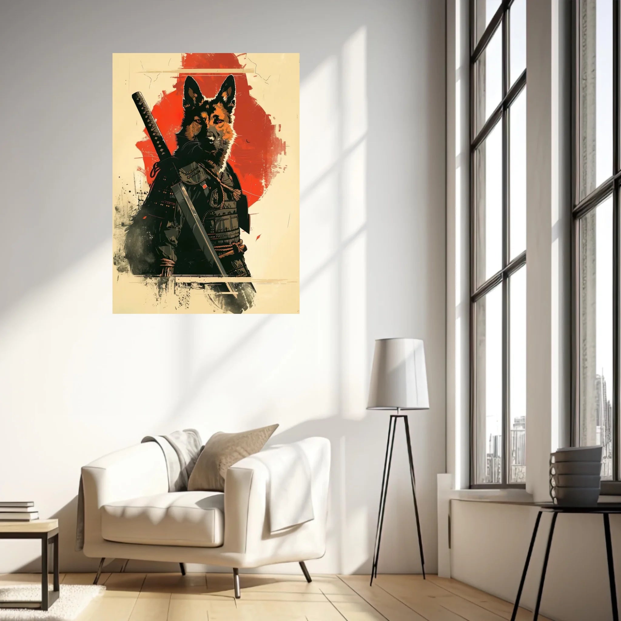 Tableau Animaux Chien Ninja