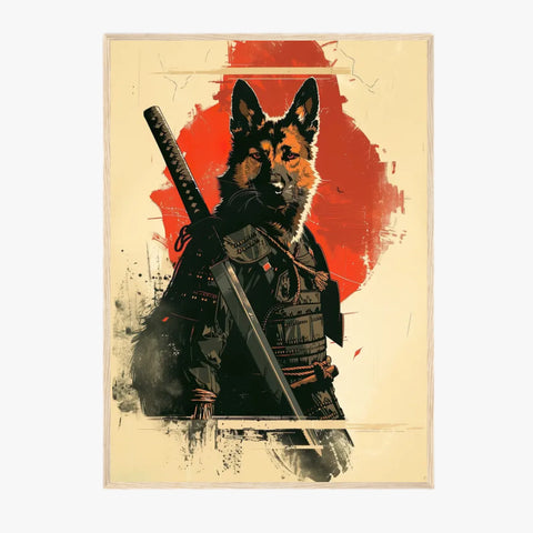 Tableau Animaux Chien Ninja