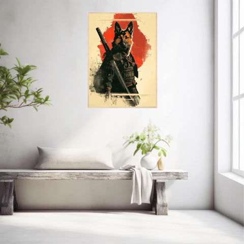 Tableau Animaux Chien Ninja