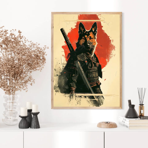 Tableau Animaux Chien Ninja
