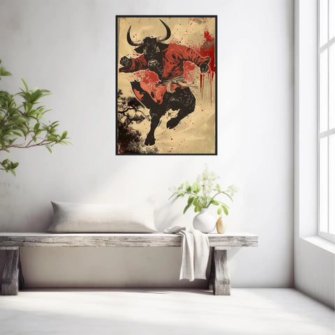 Tableau Animaux Vache Ninja