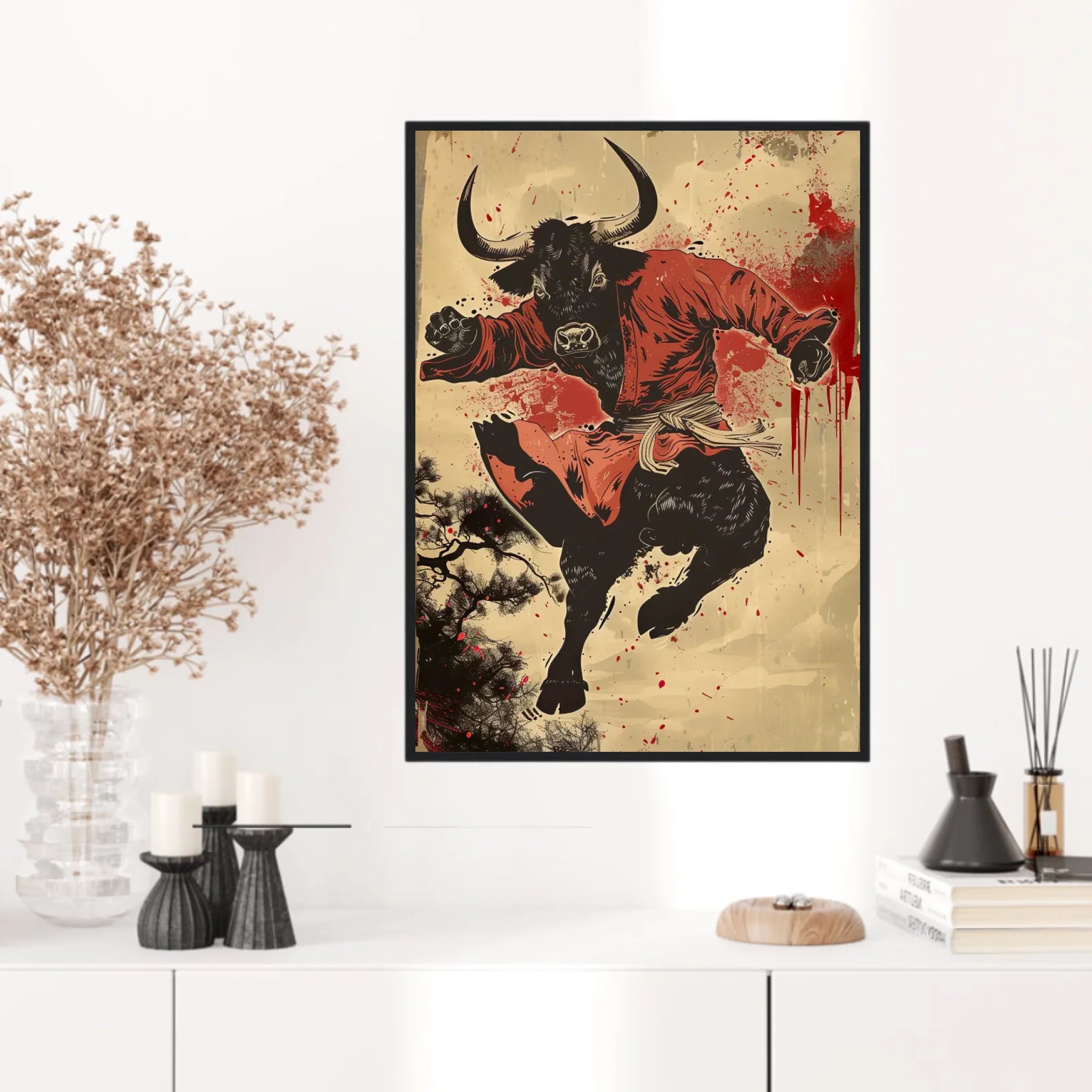 Tableau Animaux Vache Ninja