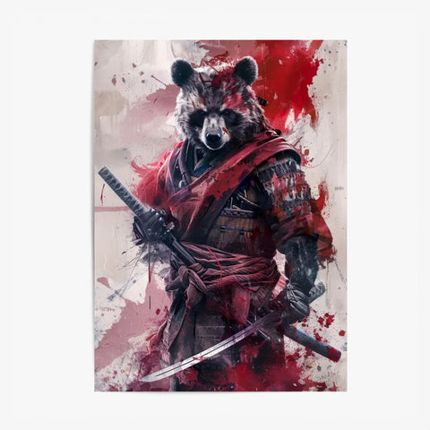 Tableau Animaux Ours Ninja