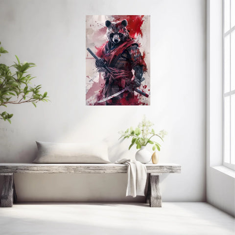 Tableau Animaux Ours Ninja