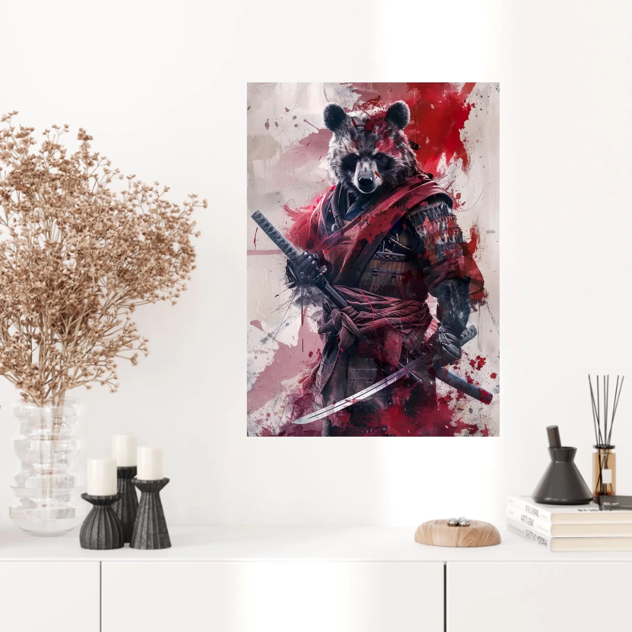 Tableau Animaux Ours Ninja