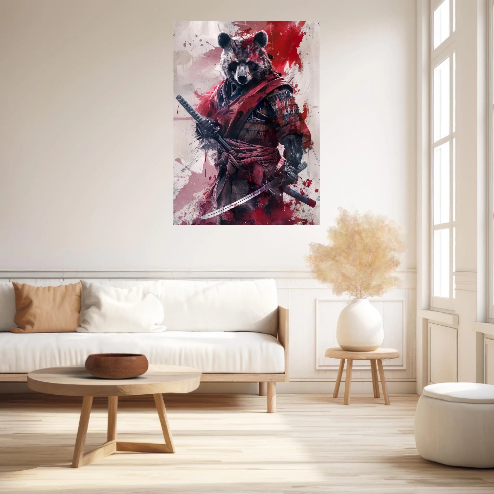 Tableau Animaux Ours Ninja