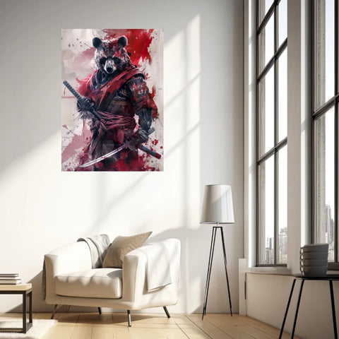 Tableau Animaux Ours Ninja