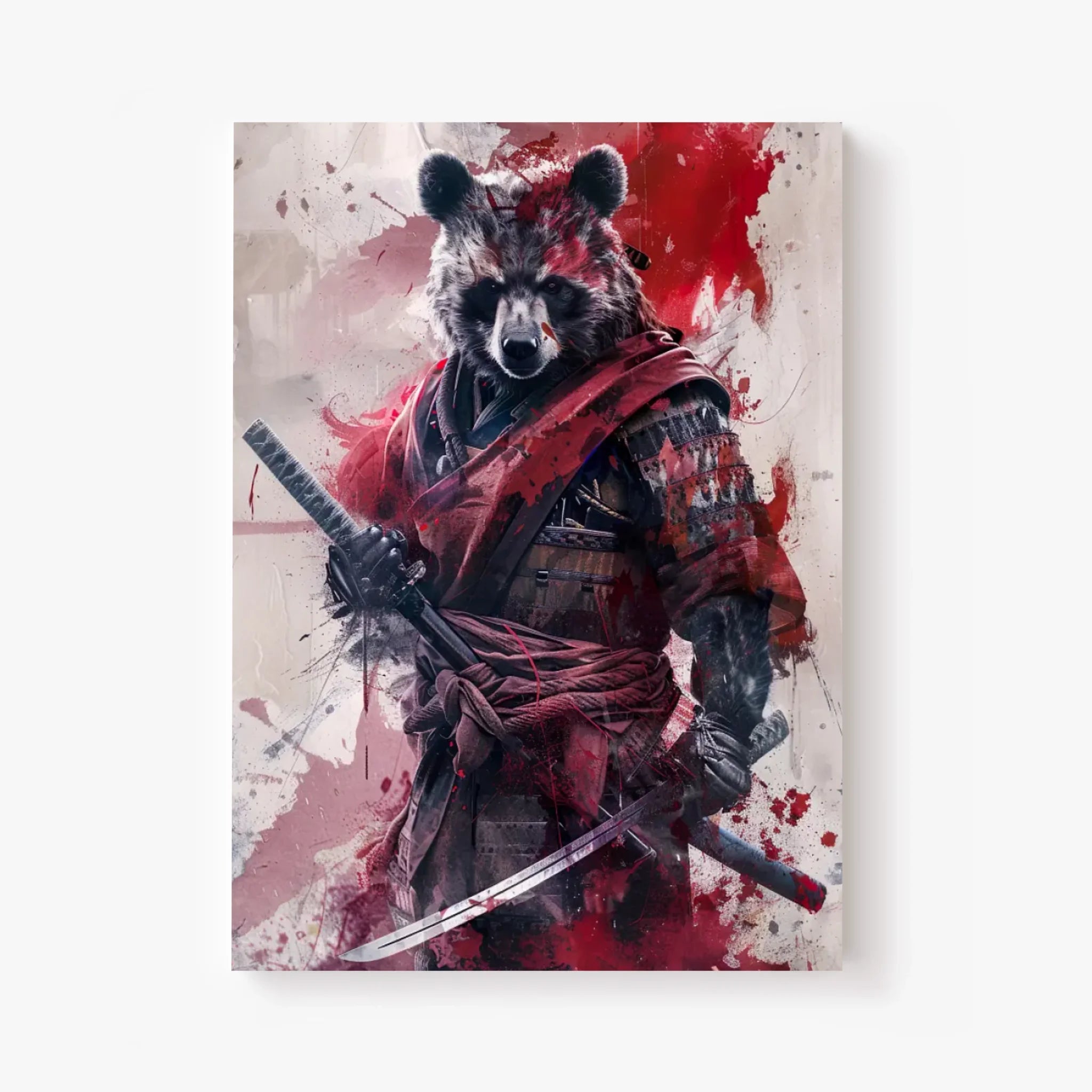 Tableau Animaux Ours Ninja