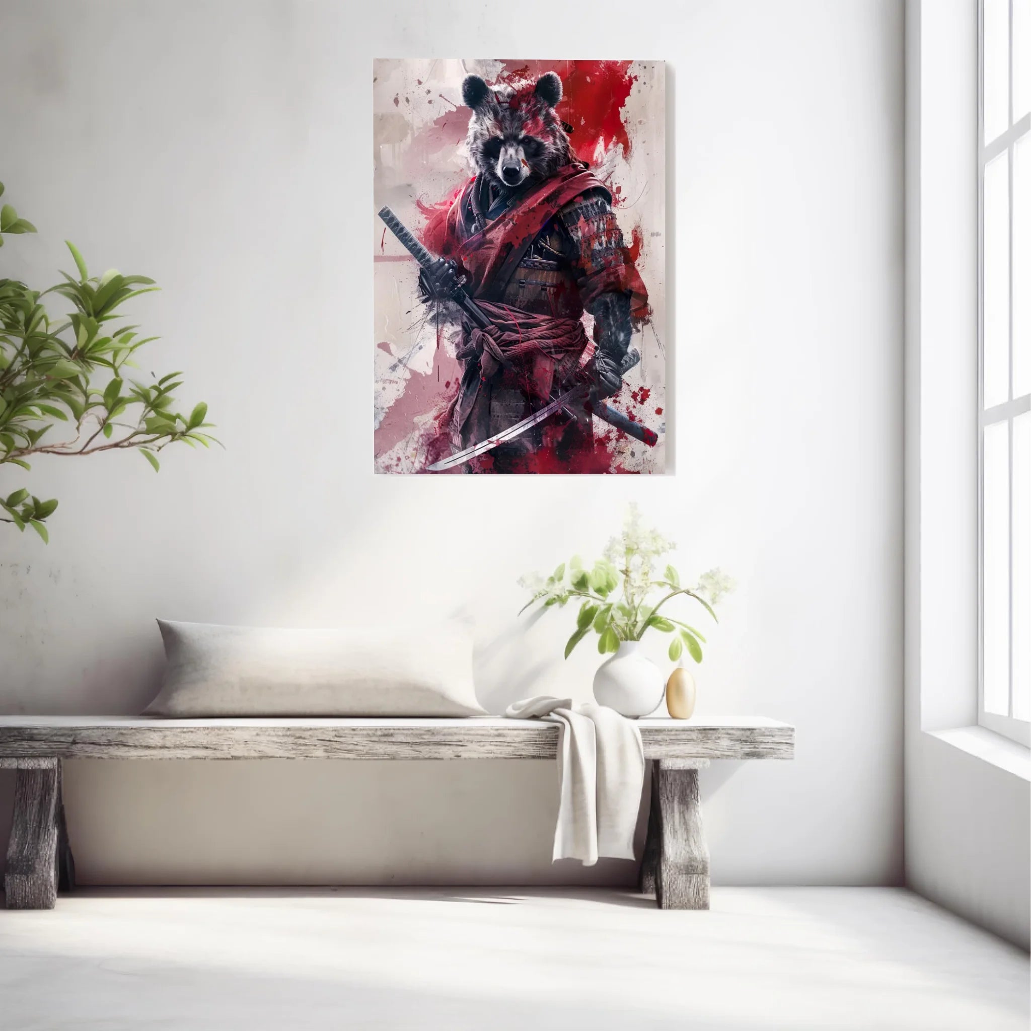 Tableau Animaux Ours Ninja