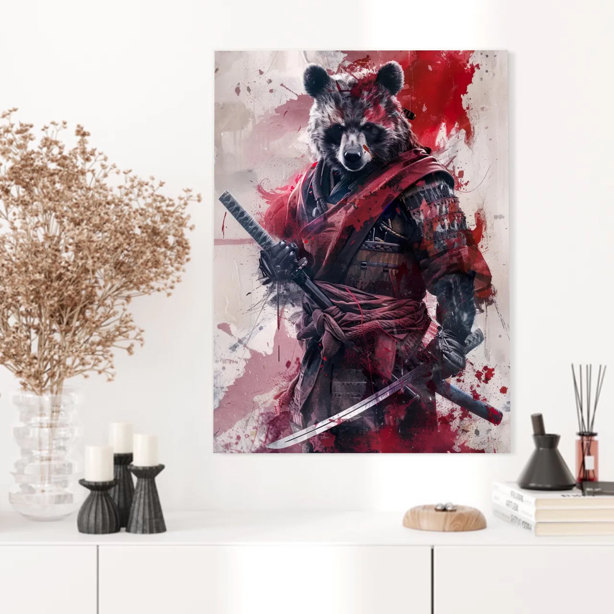 Tableau Animaux Ours Ninja