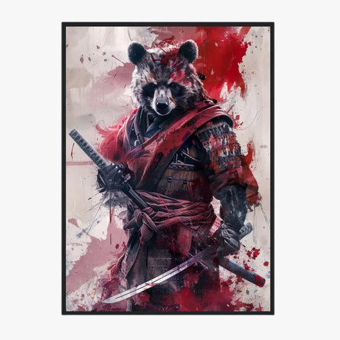 Tableau Animaux Ours Ninja