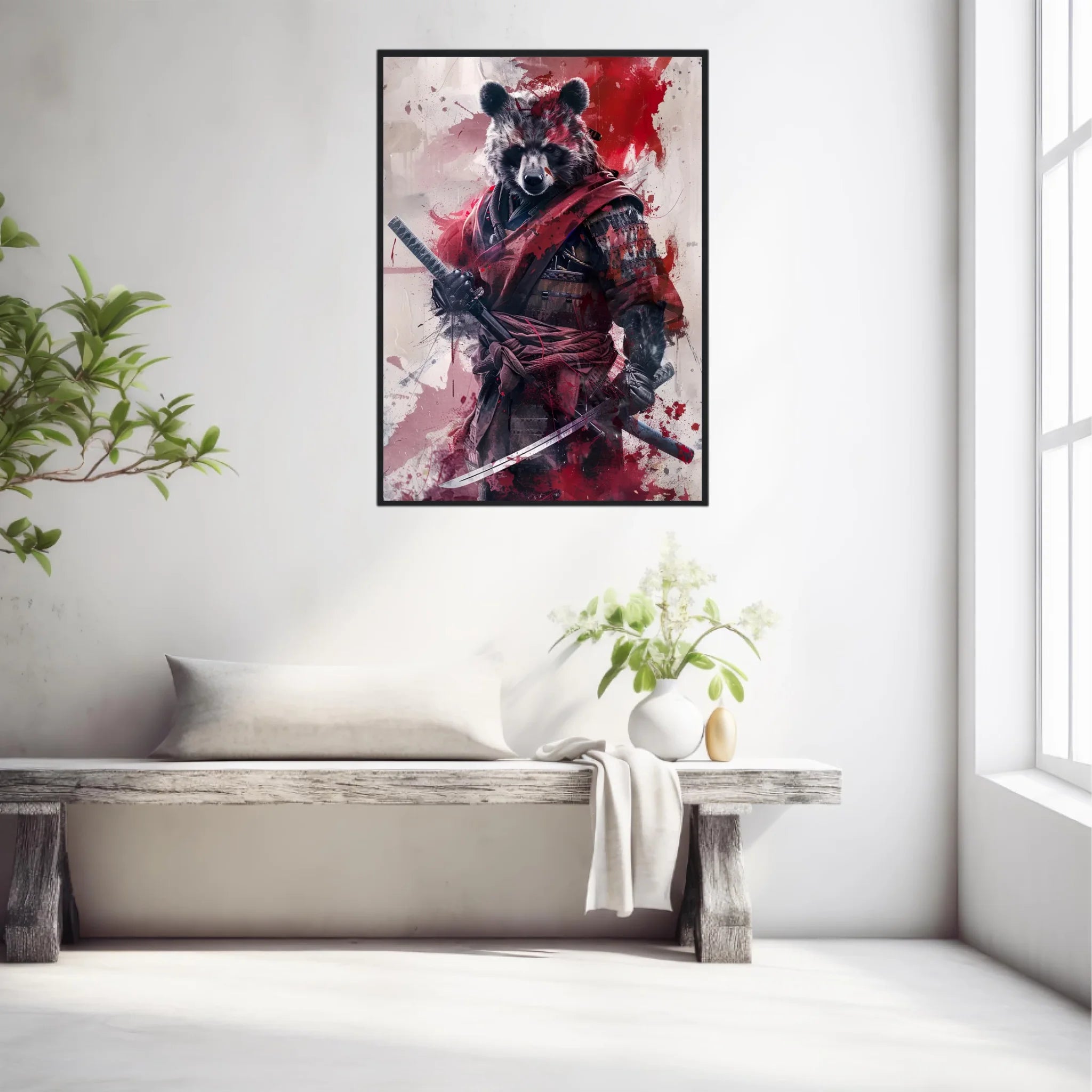 Tableau Animaux Ours Ninja