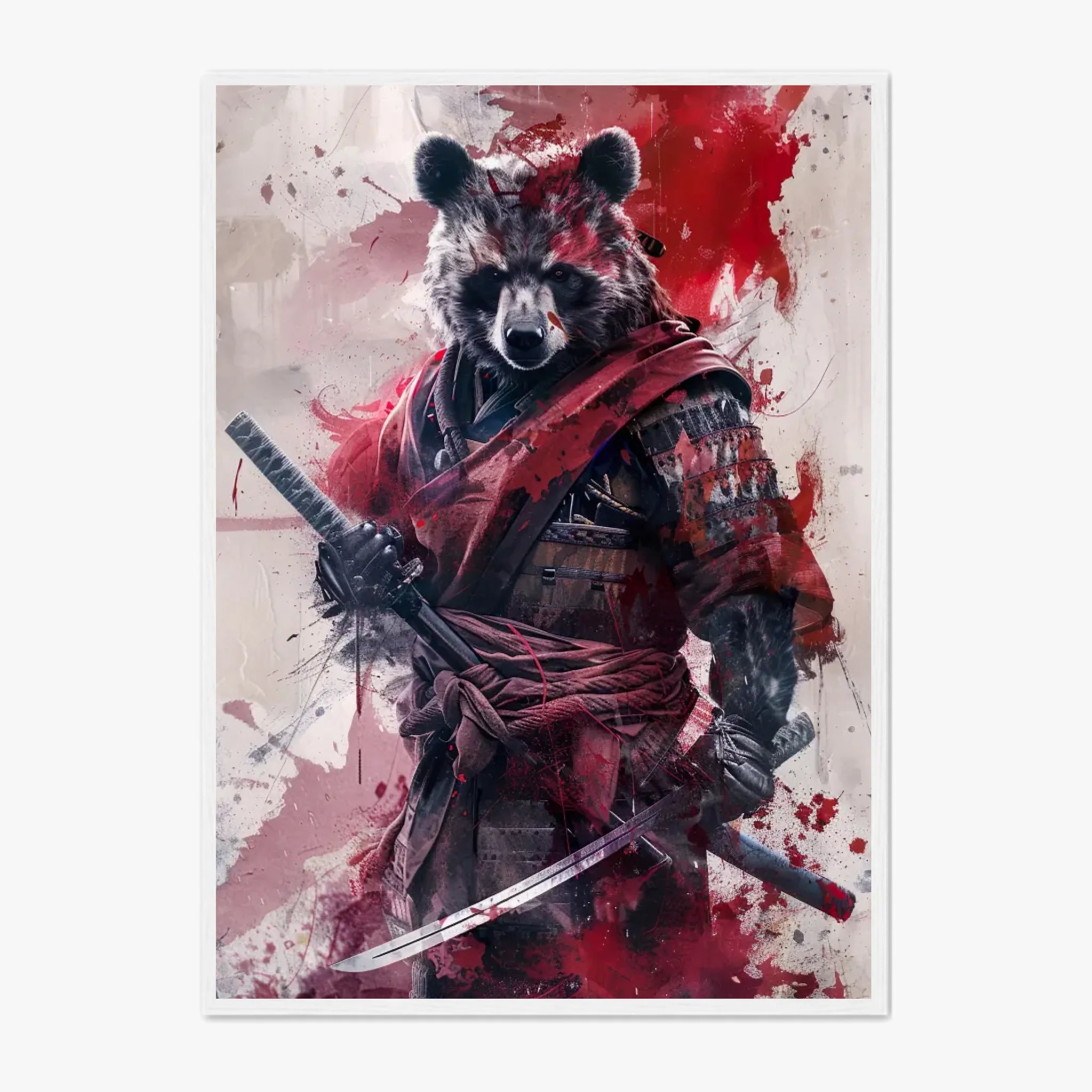 Tableau Animaux Ours Ninja
