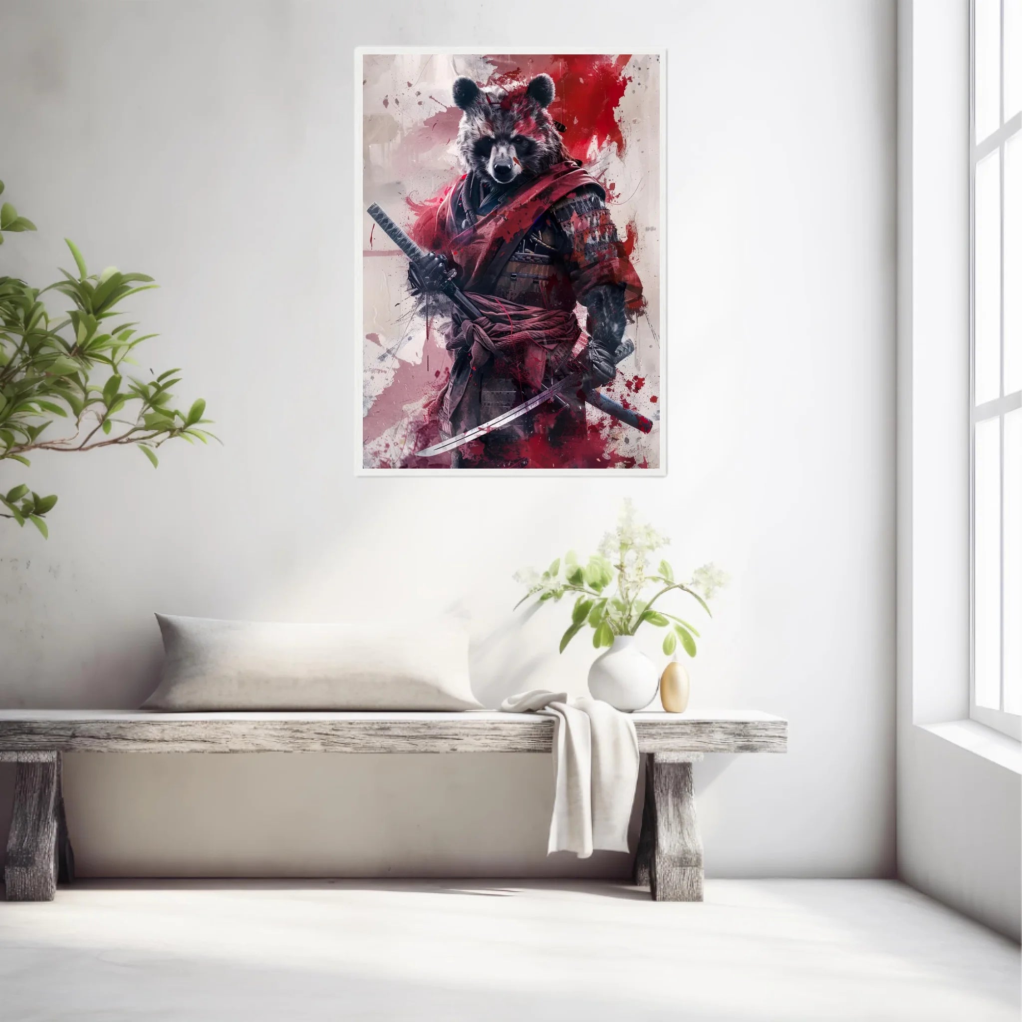 Tableau Animaux Ours Ninja