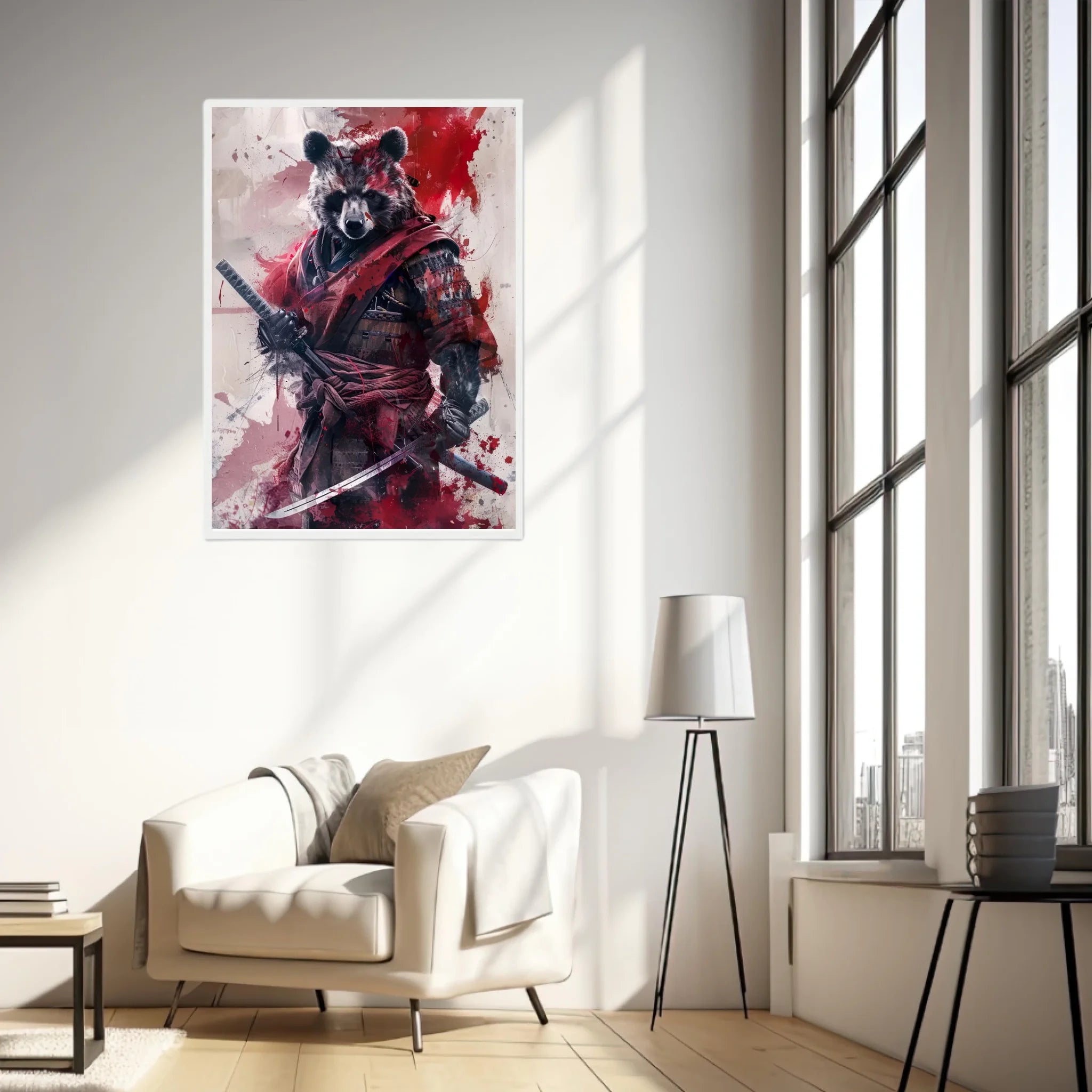 Tableau Animaux Ours Ninja