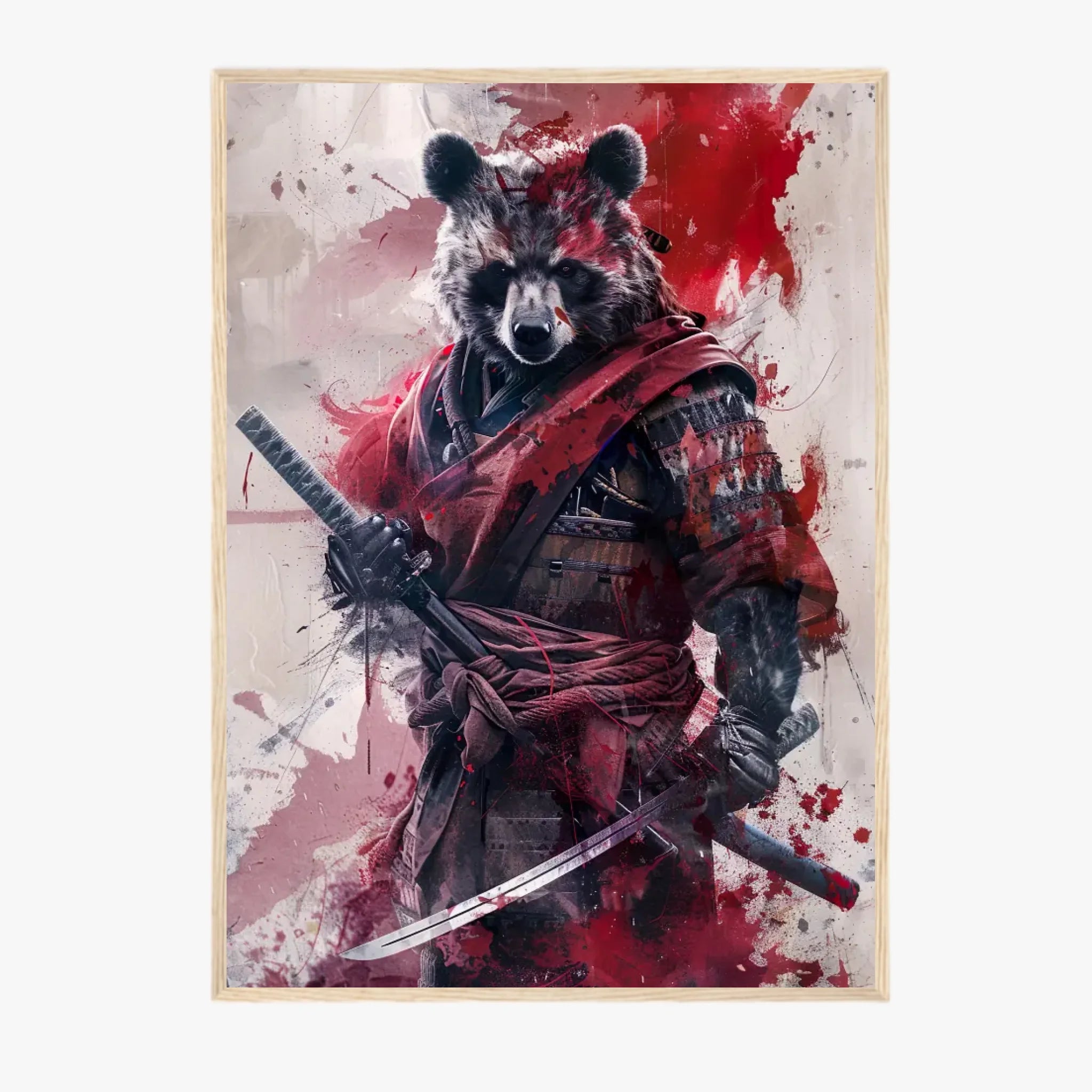 Tableau Animaux Ours Ninja