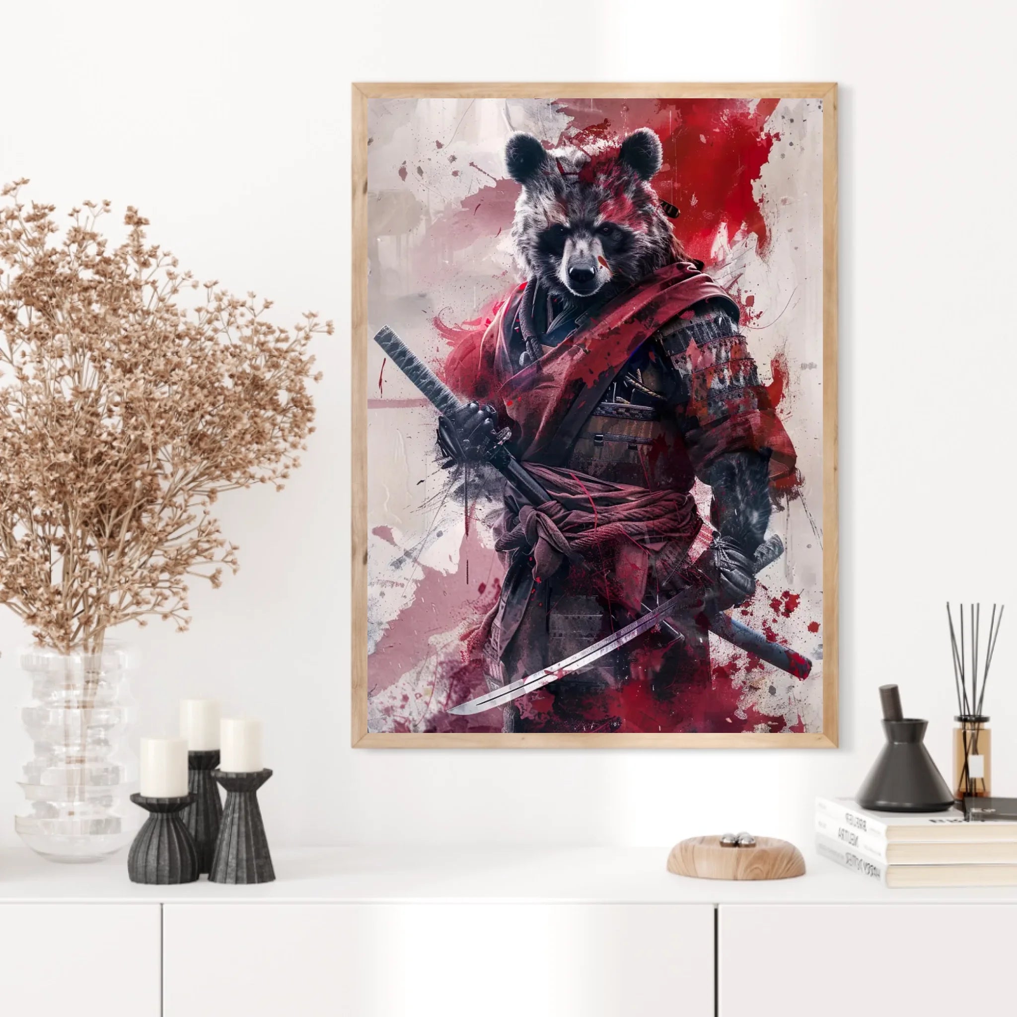 Tableau Animaux Ours Ninja