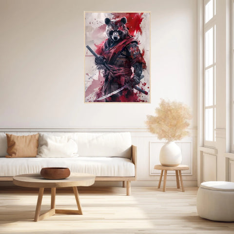 Tableau Animaux Ours Ninja