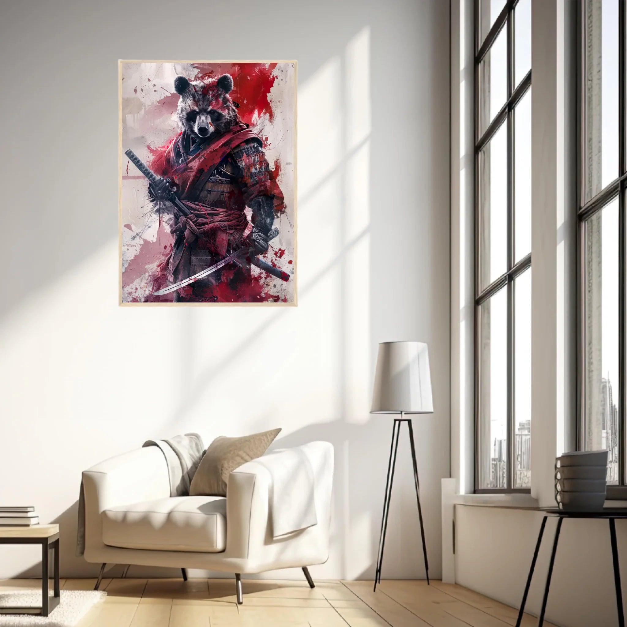 Tableau Animaux Ours Ninja