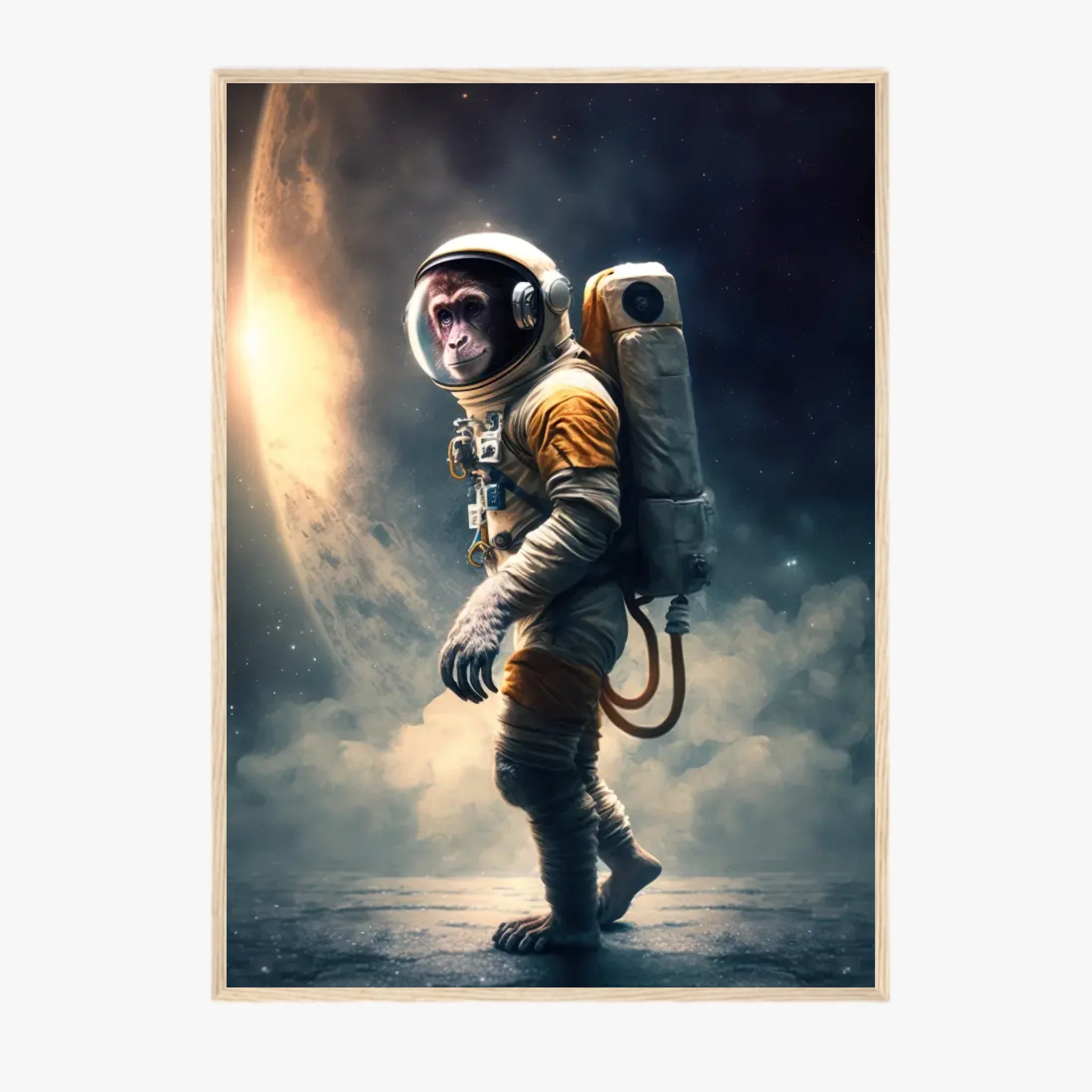 Tableau Singe Astronaute 2