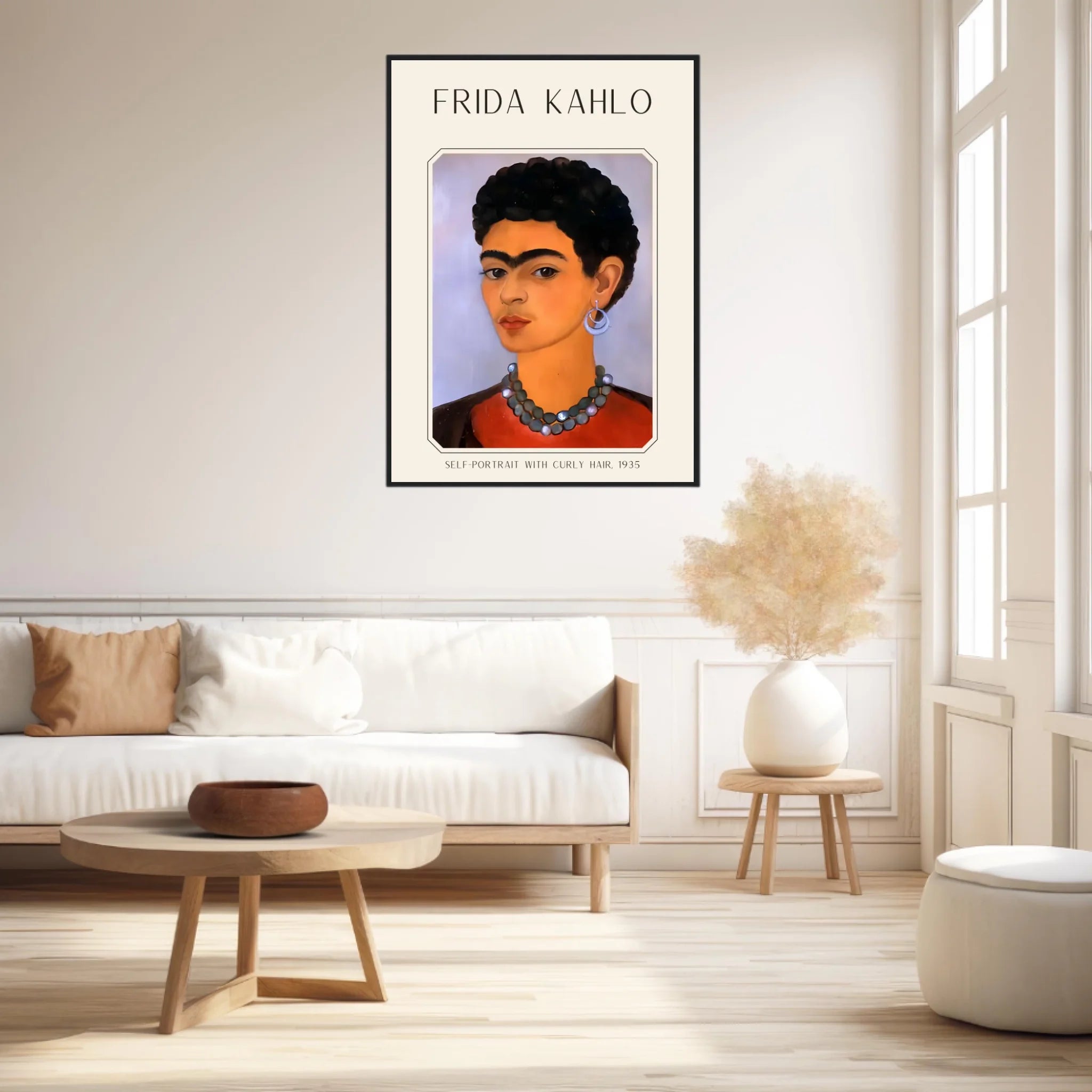 Affiche Frida Kahlo – Self Portrait With Curly Hair 1935
