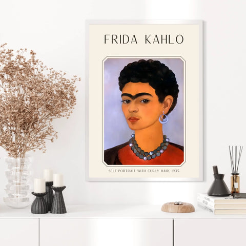 Affiche Frida Kahlo – Self Portrait With Curly Hair 1935